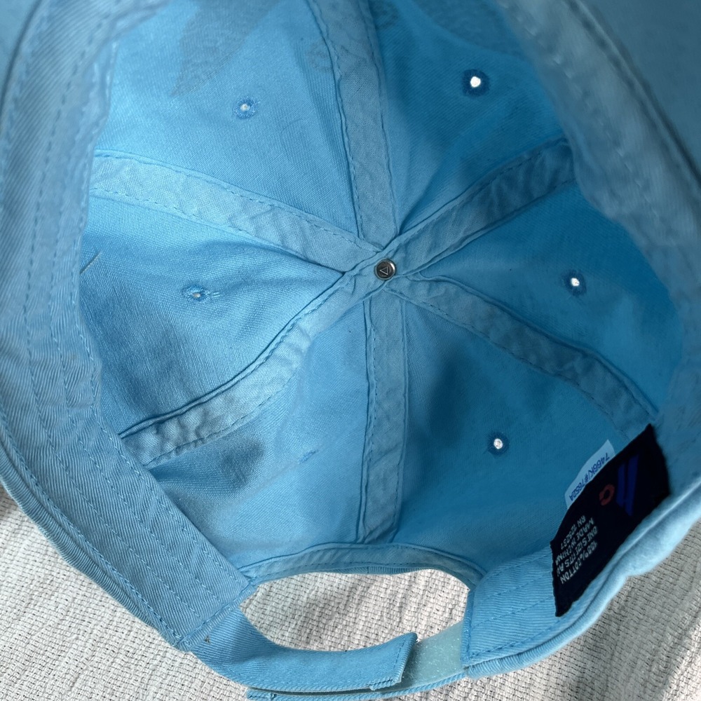 Butterfly Baseball Hat‎ Cap Womens Blue Glitter Adjustable Cotton Fairycore - Picture 7 of 8